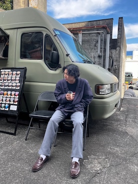 「Lee（リー）のアイテム（スラックス）」を使った、yusaku1031さん（メンズ・171cm）の春コーディネート