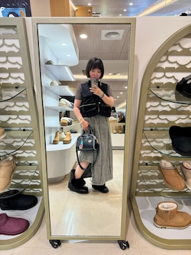 「アイテム（ベスト）」を使った、Cieloさん（レディース・154cm）の秋コーディネート