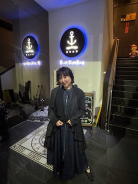 「アイテム（ジャンパースカート）」を使った、Cieloさん（レディース・154cm）の冬コーディネート