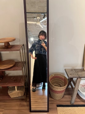 「アイテム（バレエシューズ）」を使った、Cieloさん（レディース・154cm）の秋コーディネート