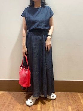 「20代後半」｜うみさん（レディース・162cm）の夏コーディネート