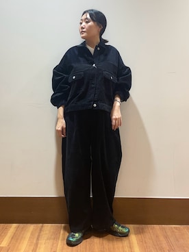 「アイテム（その他アウター）」を使った、うみさん（レディース・162cm）の秋コーディネート