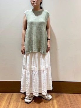 「20代後半」｜うみさん（レディース・162cm）の夏コーディネート