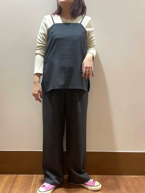 どんぐり　ICB　パンツ　セットアップ　ブラック　ストライプ　９/７ どんぐり様専用 ICB パンツ セットアップ ブラック ストライプ 9/7