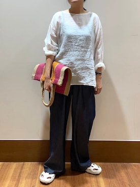 「20代後半」｜うみさん（レディース・162cm）の夏コーディネート