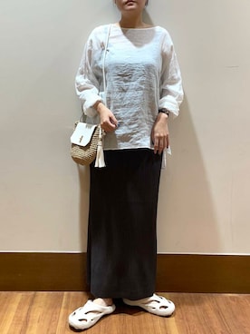 「20代後半」｜うみさん（レディース・162cm）の夏コーディネート