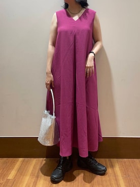 「20代後半」｜「アイテム（ワンピース/ドレス）」を使った、うみさん（レディース・162cm）の春コーディネート