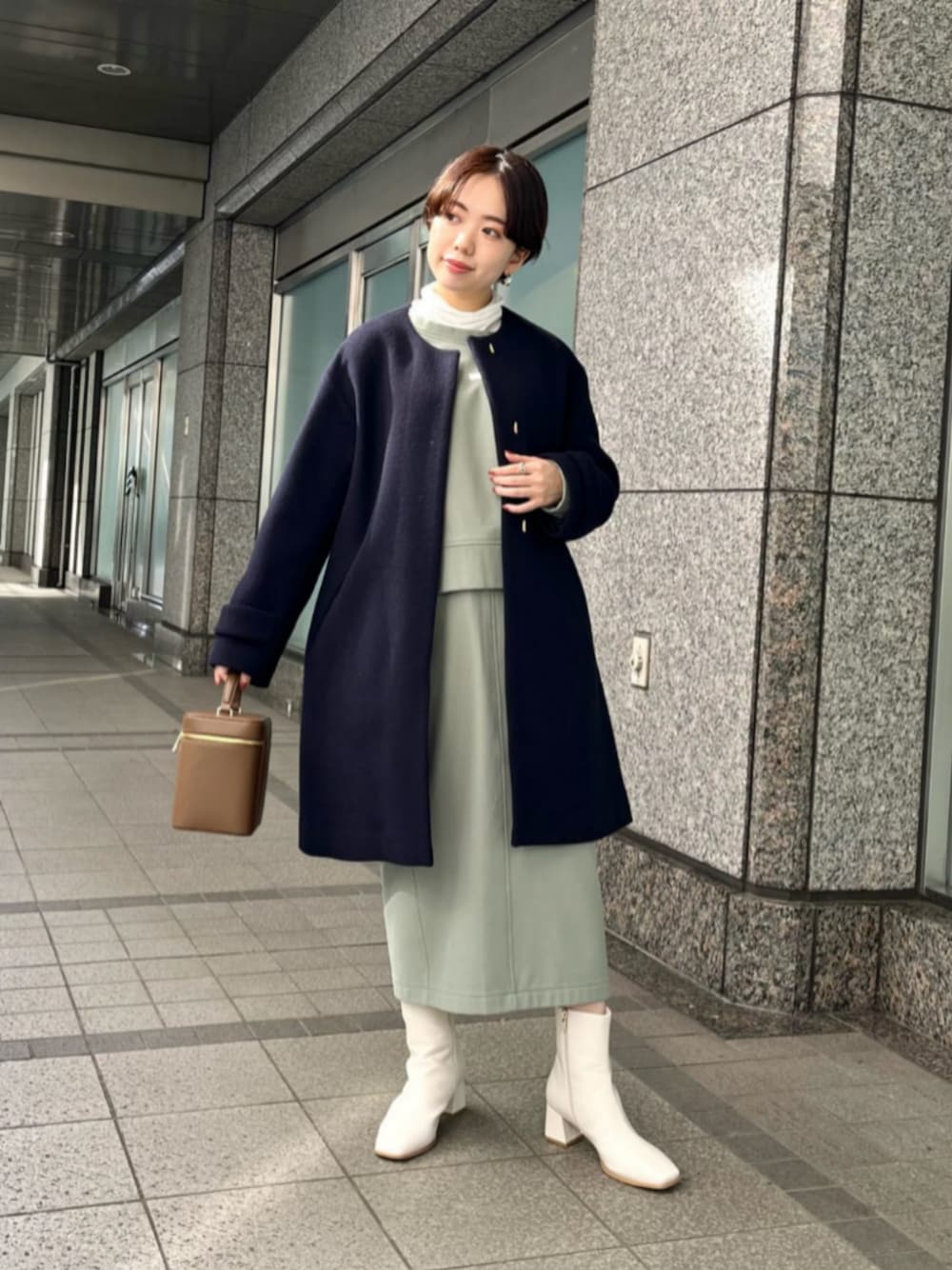 size SHORT / TALLあり ］ソフトメルトン Aライン コートを使った人気