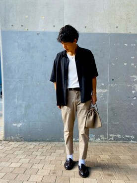 チノパンツを使った ローファー 靴下 のメンズ人気ファッションコーディネート Wear