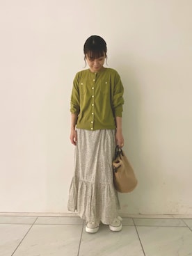 「Laugoa（ラウゴア）のアイテム」を使った、よしかわさん（レディース・151cm）の冬コーディネート