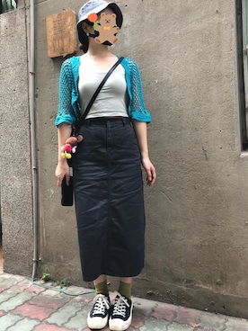 「EXCELSIOR（エクセルシオール）のアイテム」を使った、KYさん（レディース・158cm）の冬コーディネート