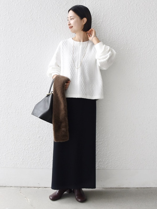 ★SS06-490 【美品】　SOBOL ファー　マフラー　人工繁殖 セール】〈手洗い可能〉フェイク ファー マフラー（マフラー）｜SHIPS