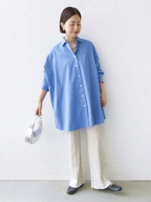 SHIPS Primary Navy Label:〈手洗い可能〉オリジナル ストライプ