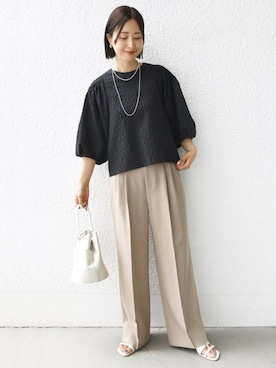 「SHIPS（シップス）のアイテム」を使った、FUJITAさん（レディース・159cm）の夏コーディネート