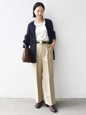 「アイテム（タンクトップ）」を使った、FUJITAさん（レディース・159cm・30代）の秋コーディネート