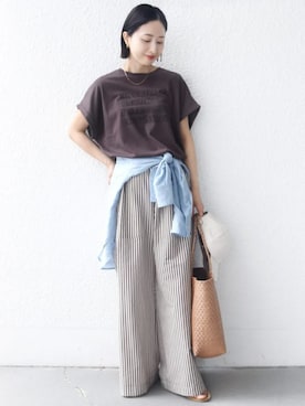 FUJITAさん（レディース・159cm）の夏コーディネート