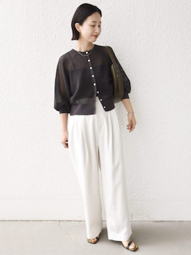 「SHIPS（シップス）のアイテム」を使った、FUJITAさん（レディース・159cm）の春コーディネート