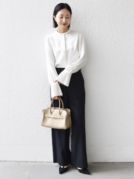 「MILOS（ミロス）のアイテム」を使った、FUJITAさん（レディース・159cm）の秋コーディネート