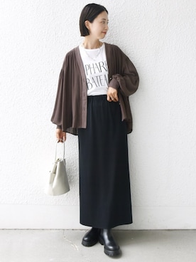 「アイテム（ブーツ）」を使った、FUJITAさん（レディース・159cm・30代）の夏コーディネート
