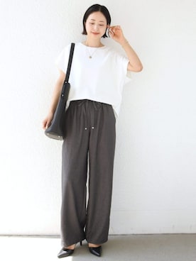 「SHIPS（シップス）のアイテム」を使った、FUJITAさん（レディース・159cm）の夏コーディネート