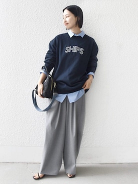 FUJITAさん（レディース・159cm）の冬コーディネート