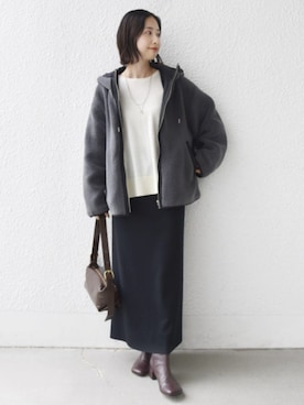 「アイテム（ブルゾン）」を使った、FUJITAさん（レディース・159cm・30代）の秋コーディネート