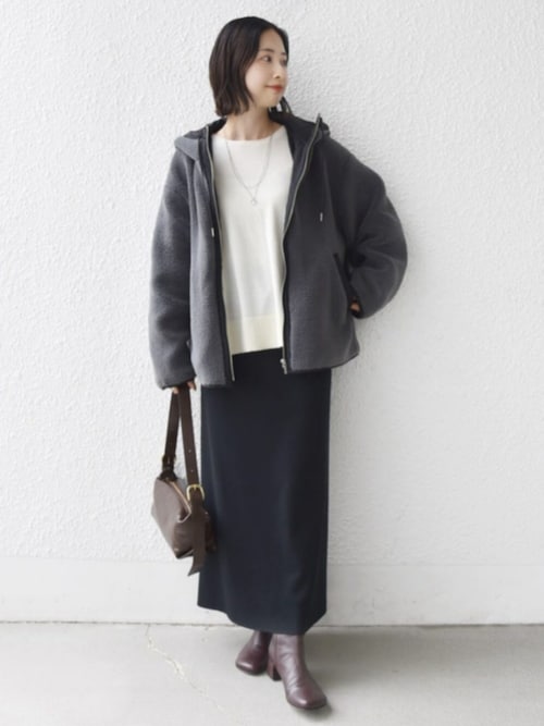 セール】【WEB限定】ボア 配色 フード ブルゾン（ブルゾン）｜SHIPS