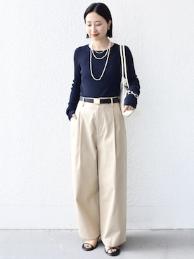 「SHIPS（シップス）のアイテム」を使った、FUJITAさん（レディース・159cm）の秋コーディネート