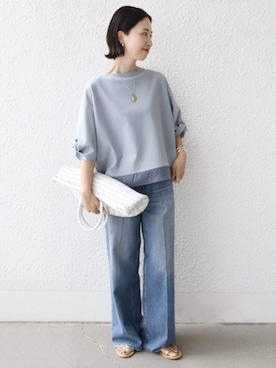 「SHIPS（シップス）のアイテム（パンツ）」を使った、FUJITAさん（レディース・159cm）の春コーディネート