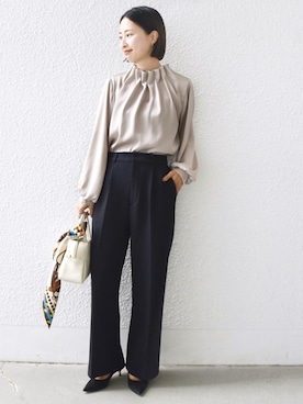 「SHIPS for women（シップスフォーウィメン）のアイテム」を使った、FUJITAさん（レディース・159cm）の秋コーディネート