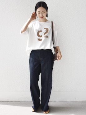 「upperhights（アッパーハイツ）のアイテム」を使った、FUJITAさん（レディース・159cm）の春コーディネート