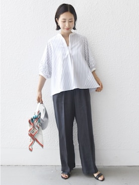 FUJITAさん（レディース・159cm）の夏コーディネート