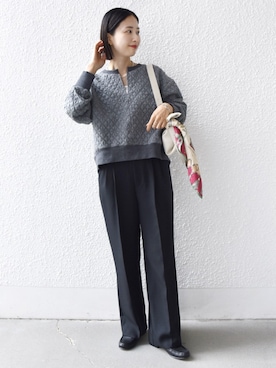 「アイテム（Tシャツ/カットソー）」を使った、FUJITAさん（レディース・159cm・30代）の秋コーディネート