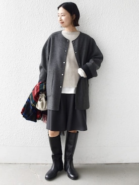 FUJITAさん（レディース・159cm）の冬コーディネート