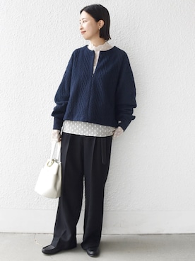 「SHIPS（シップス）のアイテム」を使った、FUJITAさん（レディース・159cm）の秋コーディネート