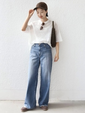 「SHIPS（シップス）のアイテム」を使った、FUJITAさん（レディース・159cm）の夏コーディネート