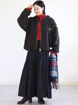 「TATRAS（タトラス）のアイテム」を使った、FUJITAさん（レディース・159cm）の秋コーディネート