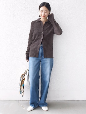 「upperhights（アッパーハイツ）のアイテム」を使った、FUJITAさん（レディース・159cm）の秋コーディネート