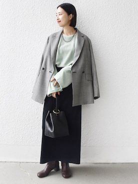 「アイテム（テーラードジャケット）」を使った、FUJITAさん（レディース・159cm・30代）の秋コーディネート