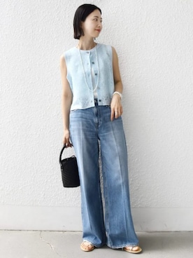 「SHIPS（シップス）のアイテム」を使った、FUJITAさん（レディース・159cm）の夏コーディネート