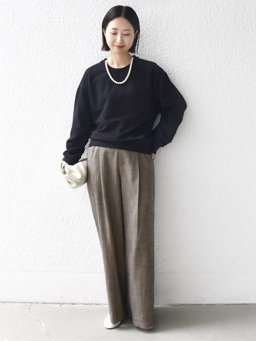 セール】〈手洗い可能〉シャンブレー ポケット デザイン ワイド パンツ