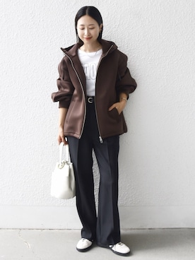 「SHIPS（シップス）のアイテム」を使った、FUJITAさん（レディース・159cm）の秋コーディネート