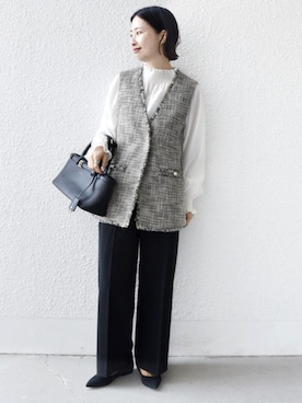 FUJITAさん（レディース・159cm）の冬コーディネート