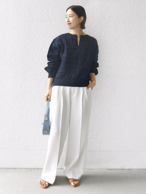 B&Yリングヤーンスノージャカードハーフジップニットプルオーバー BEAUTY&YOUTH UNITED ARROWS（ビューティーアンドユース