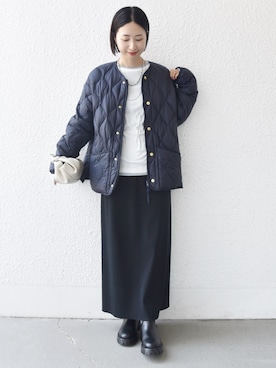 「アイテム（スカート）」を使った、FUJITAさん（レディース・159cm・30代）の秋コーディネート