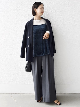 「アイテム（テーラードジャケット）」を使った、FUJITAさん（レディース・159cm・30代）の秋コーディネート