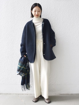 「アイテム（ブルゾン）」を使った、FUJITAさん（レディース・159cm・30代）の秋コーディネート