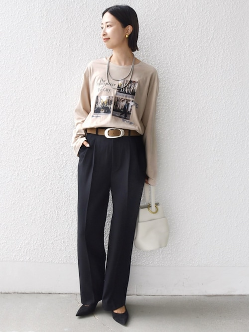 WEB限定】バリエーション ロゴ プリント ロングスリーブ TEE（Tシャツ