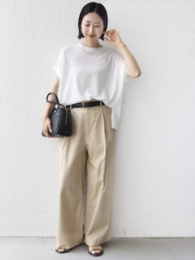 「SHIPS（シップス）のアイテム」を使った、FUJITAさん（レディース・159cm）の春コーディネート