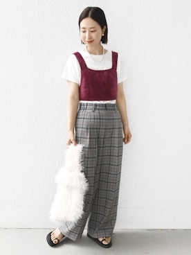 「アイテム（その他トップス）」を使った、FUJITAさん（レディース・159cm）の夏コーディネート